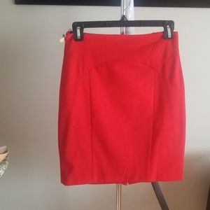 Limited red pencil skirt size 2 like new!